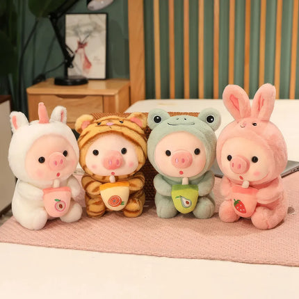 Peluche animal en forme de thé aux perles Kawaii - Cadeau de décoration pour la maison adorable