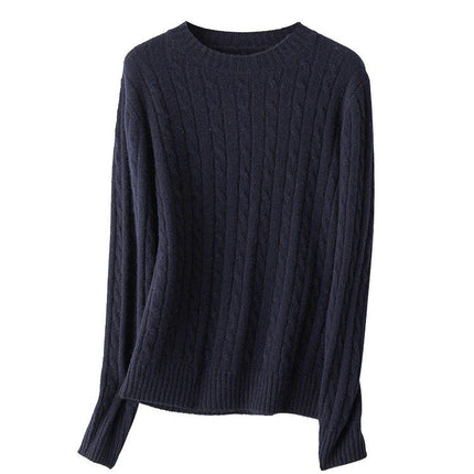 Luxurious Wool Cable Knit Pullover - Wnkrs
