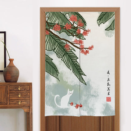 Home Kitchen Bedroom Partition Chinese Style Cloth Curtain - Wnkrs