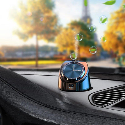 Wireless Car Aroma Nebulizer with Essential Oils and Watch - Wnkrs