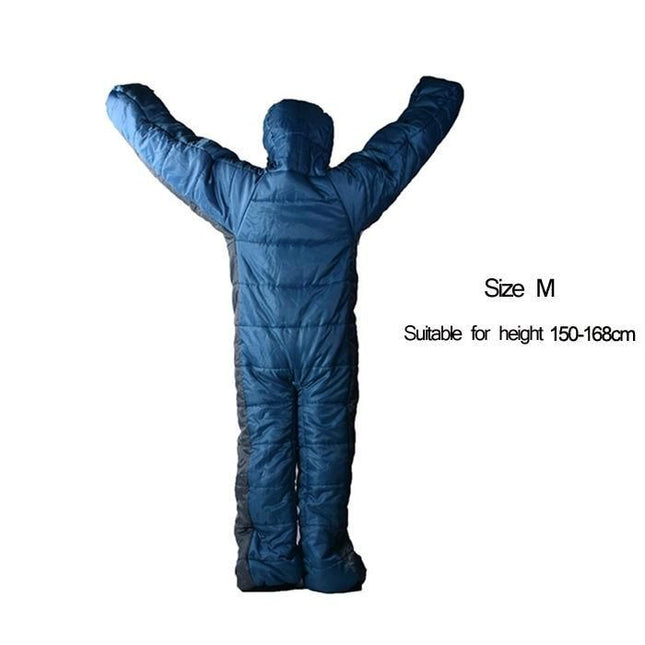 Versatile 3-Season Humanoid Sleeping Bag for Outdoor Enthusiasts - Wnkrs