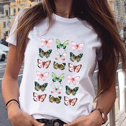Camiseta de Mujer con Estampado Vino
