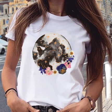 Camiseta de Mujer con Estampado Vino