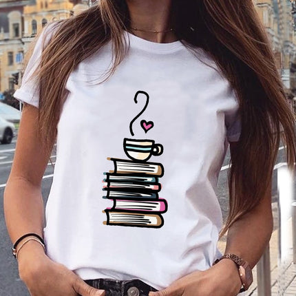 Camiseta de Mujer con Estampado Vino