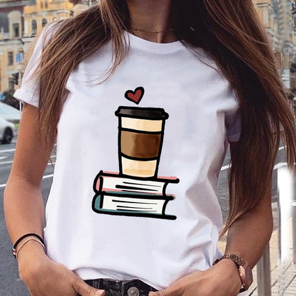 Camiseta de Mujer con Estampado Vino