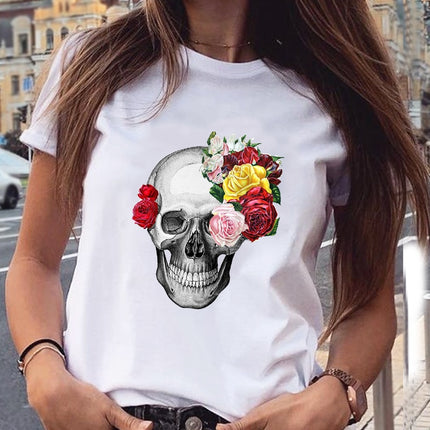 Camiseta de Mujer con Estampado Vino