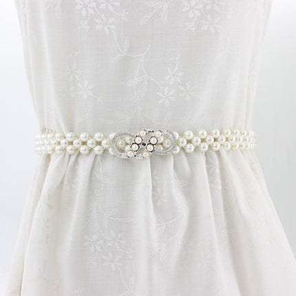 Women's Stylish Floral Belt with Pearls - Wnkrs