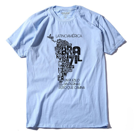 Men's Fashion Street Style Map Printed T-Shirts - Wnkrs