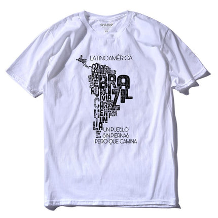 Men's Fashion Street Style Map Printed T-Shirts - Wnkrs