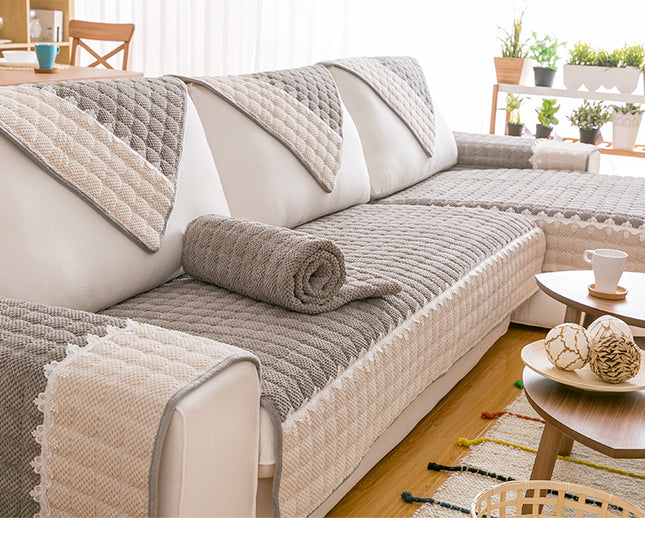 Non-slip fabric four seasons universal sofa cushion - Wnkrs