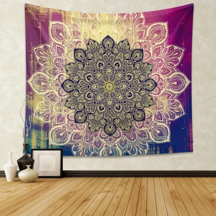 Magenta Ombre Mandala Tapestry - Wnkrs