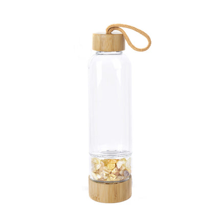 Natural crystal gravel water bottle - Wnkrs