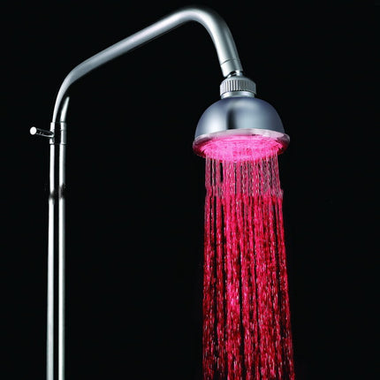 Romantic LED Shower Head Pressurized Water Saving Adjustable 7 Color LED Shower Head Facut Home Bathroom LED Shower Sprinkler - Wnkrs