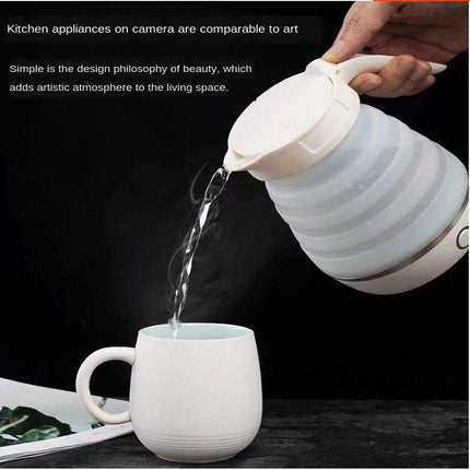 Foldable Kettle Stainless Steel Electric Silicone Kettle Traveller Kettle Portable - Wnkrs