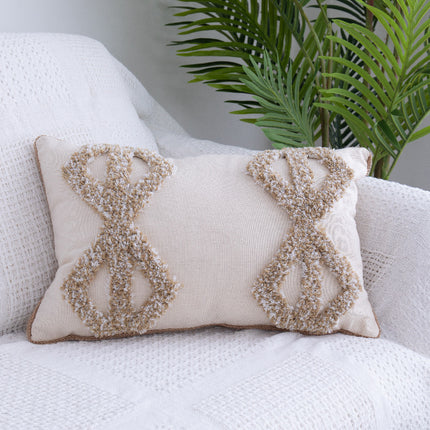 Tufted Throw Pillow Moroccan Fringed Waist Pillow Case - Wnkrs