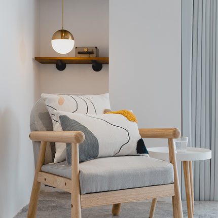 Living Room Modern Line Hug Geometric Sofa Pillowcase - Wnkrs