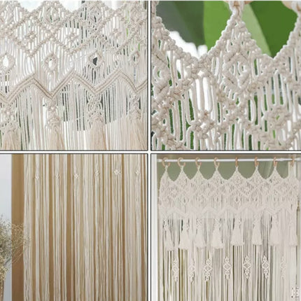 Bohemian Hand-Woven Tapestry Curtain Partition Bohemian Wedding Background Hanging Curtain Curtain Decoration - Wnkrs