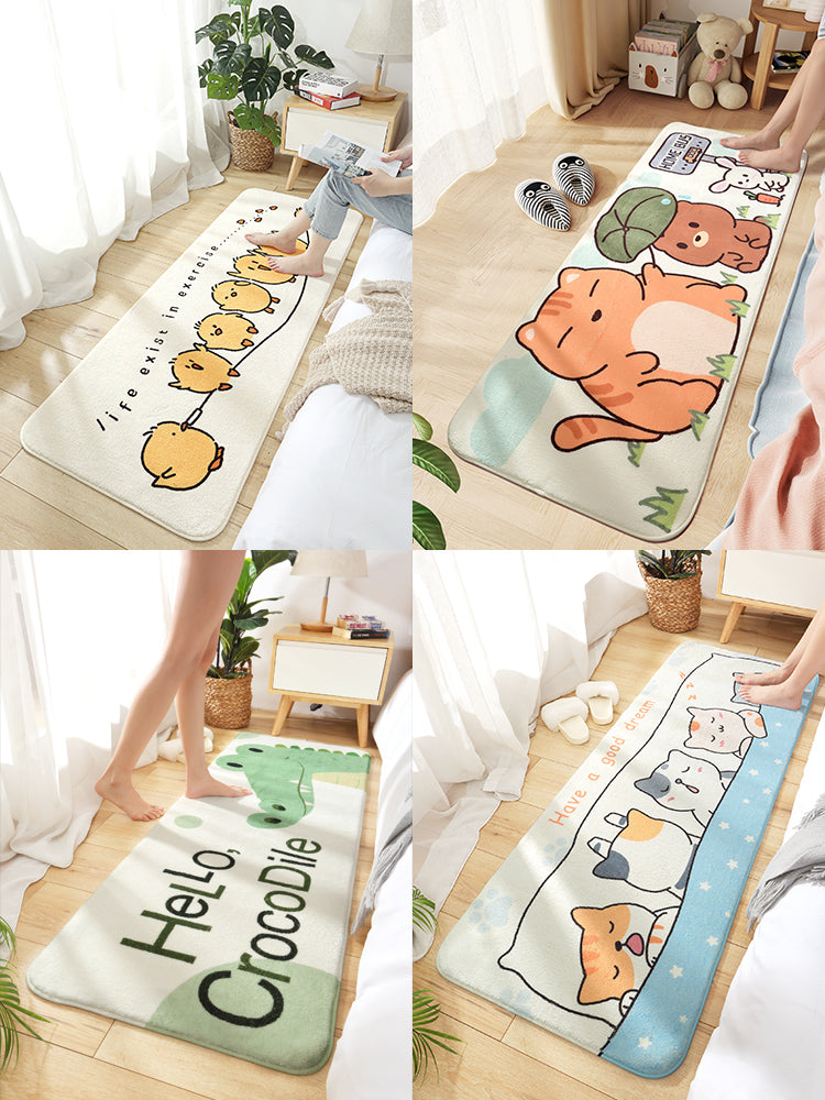Bedroom Home Living Room Cushion Carpet Plush Floor Mat Under Bed