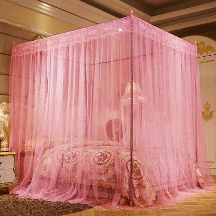 Household Mosquito Net princess Wind Floor Stand Encrypted Thick Mosquito Net - Wnkrs