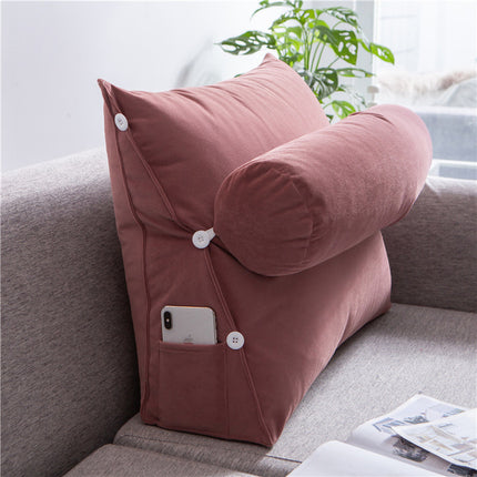 Removable And Washable Triangle Cushion, Large Cushion, Soft Pack Waist Cushion - Wnkrs