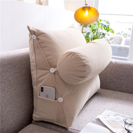 Removable And Washable Triangle Cushion, Large Cushion, Soft Pack Waist Cushion - Wnkrs