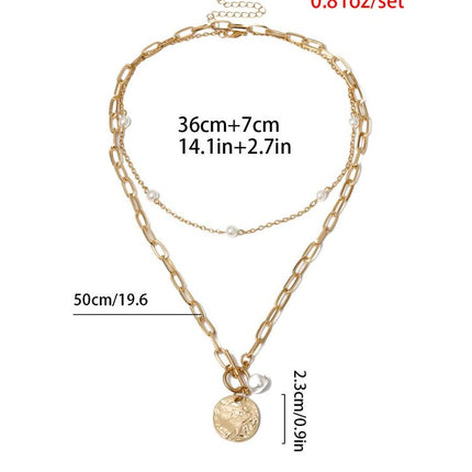 Women's Baroque Pearl Coin Pendant - Wnkrs