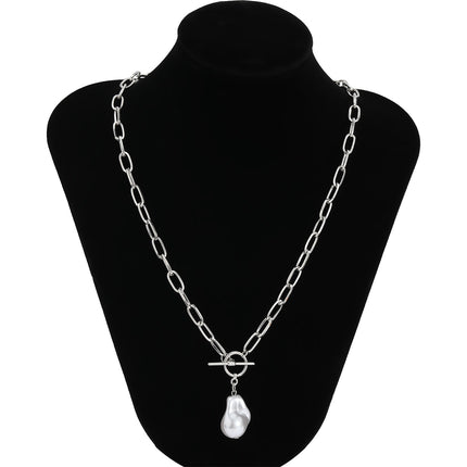 Women's Baroque Pearl Coin Pendant - Wnkrs