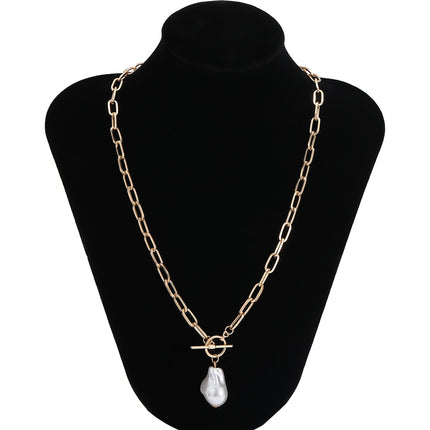 Women's Baroque Pearl Coin Pendant - Wnkrs
