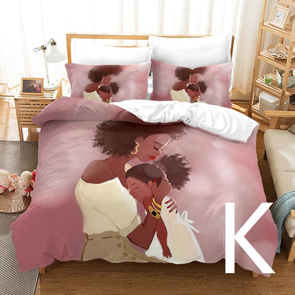 African Girl 3D Printed Bedding Set - Wnkrs