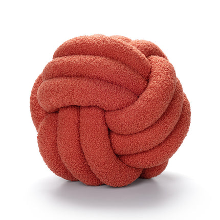 Sofa Living Room Spherical Lamb Wool Bedside Cushion - Wnkrs