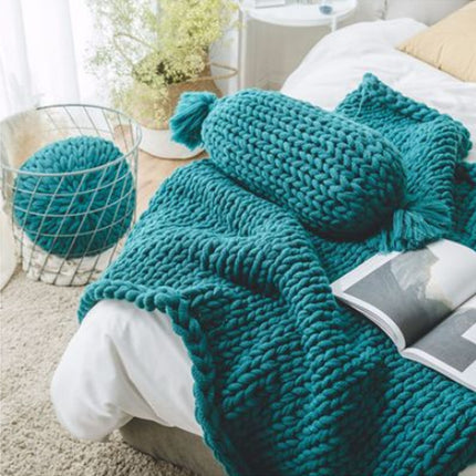 Sofa Lunch Break Knitted Office Nap Blanket - Wnkrs
