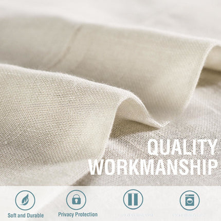 Linen Yarn Curtain Transparent Window Screen - Wnkrs