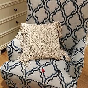 Bohemian Hand-woven Macrame Cotton Cushion Cover - Wnkrs