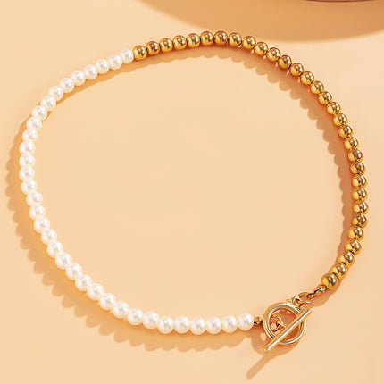 Women's Baroque Pearl Chain Necklace - Wnkrs