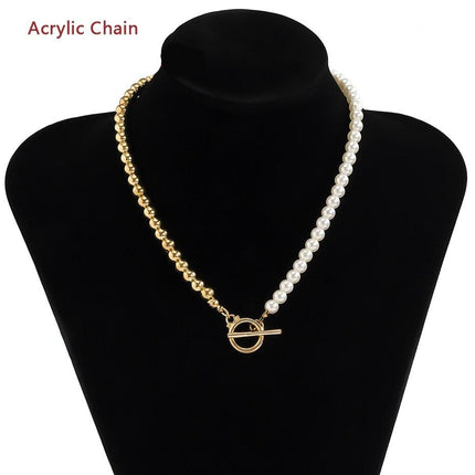 Women's Baroque Pearl Chain Necklace - Wnkrs