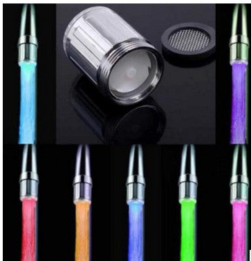 Romantic 7 Color Change LED Light Shower Head Water Bath Home Bathroom Glow - Wnkrs