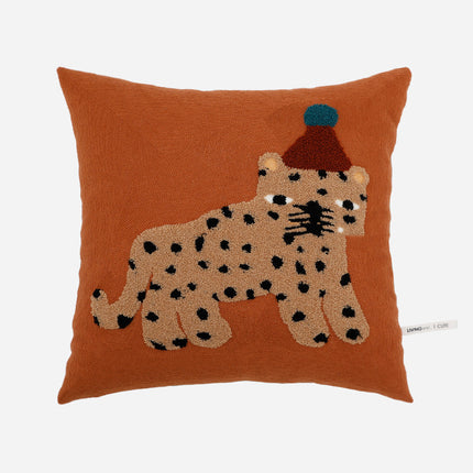 Cartoon Leopard Throw Pillow Living Room Sofa Case - Wnkrs