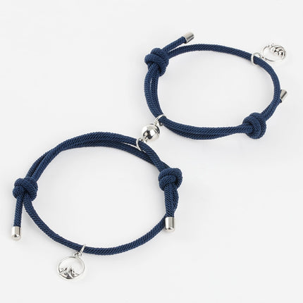 Rope Couple Bracelet with Magnite - Wnkrs