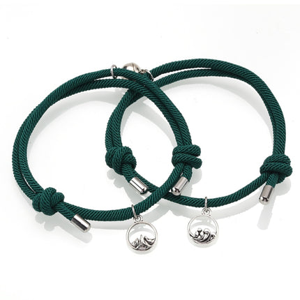 Rope Couple Bracelet with Magnite - Wnkrs