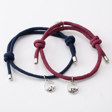 Rope Couple Bracelet with Magnite - Wnkrs