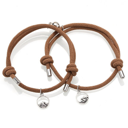 Rope Couple Bracelet with Magnite - Wnkrs