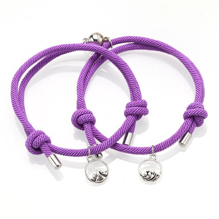 Rope Couple Bracelet with Magnite - Wnkrs