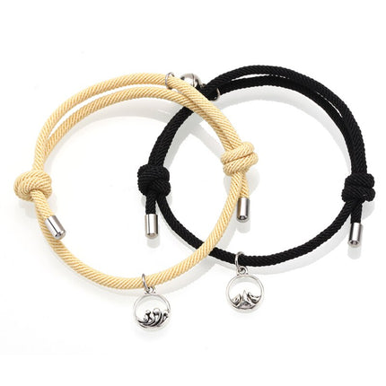 Rope Couple Bracelet with Magnite - Wnkrs