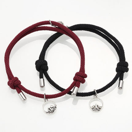 Rope Couple Bracelet with Magnite - Wnkrs
