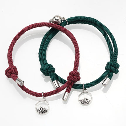 Rope Couple Bracelet with Magnite - Wnkrs