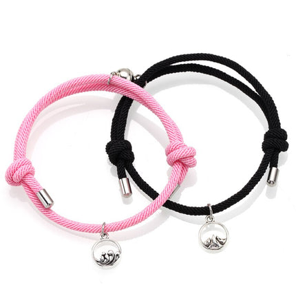 Rope Couple Bracelet with Magnite - Wnkrs