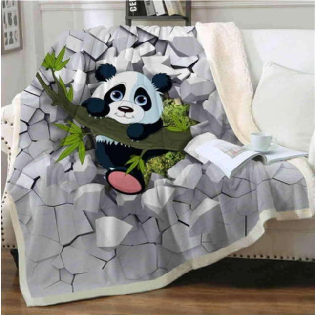 Panda series flannel blanket - Wnkrs