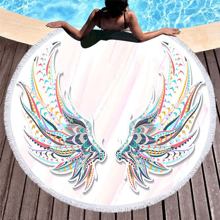 Round printed beach towel - Wnkrs