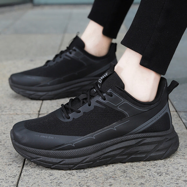 Fashion Thick-soled Anti-skid Shoes Ins Slip-on Casual Lazy Shoes Men Outdoor Breathable Lace-up Running Sports Sneakers - Wnkrs