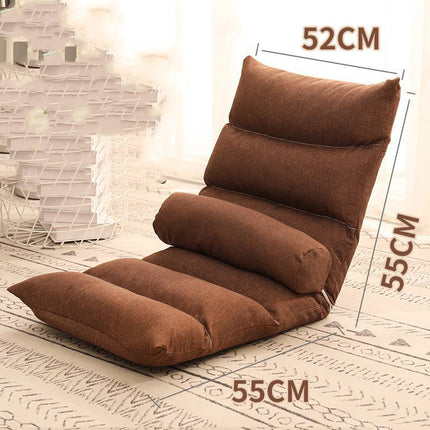 Bed Backrest Floor Small Sofa Folding Single Bay Window Computer Recliner - Wnkrs